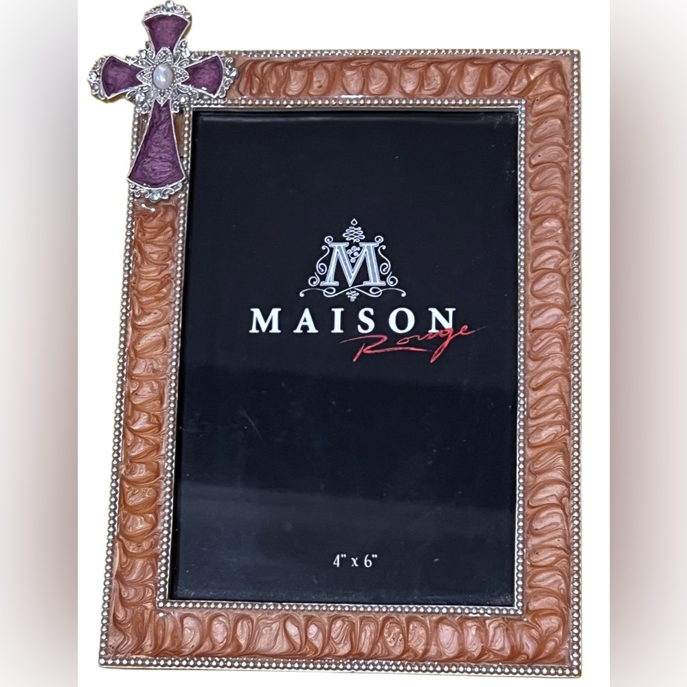 4x6 Marbled Cross 4”x6” Picture Frame